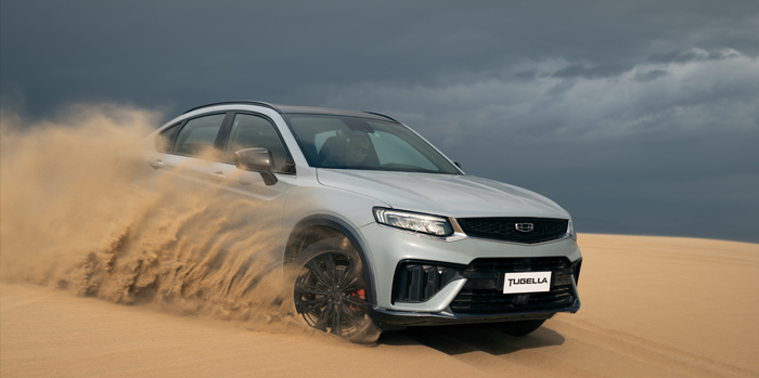 neumaticos en desierto del SUV Geely Tugella neumaticos en desierto del SUV Geely Tugella